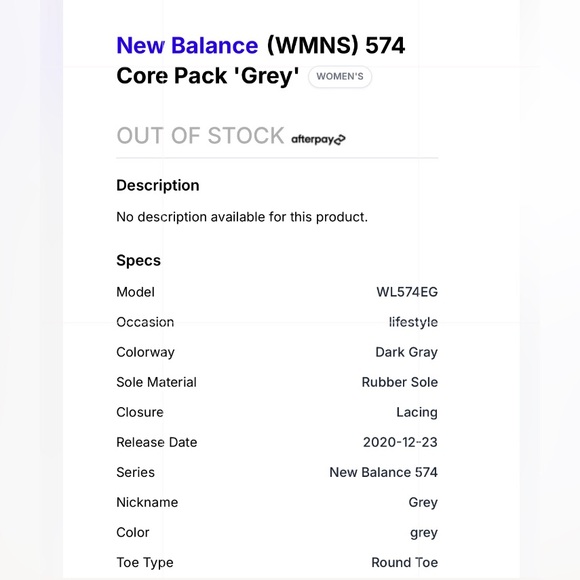 New Balance Women’s Classic 574 Core Pack Grey Athletic Shoes Size 8.5 - Picture 2 of 15